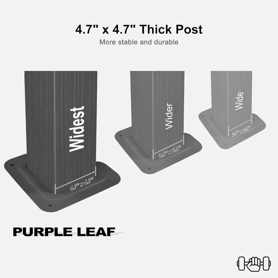PURPLE LEAF 10 x 14-Foot Hardtop Patio Gazebo