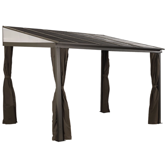 Sojag 500-9165470 10 x 12 ft. Portland No. 53 Wall Gazebo Steel Roof
