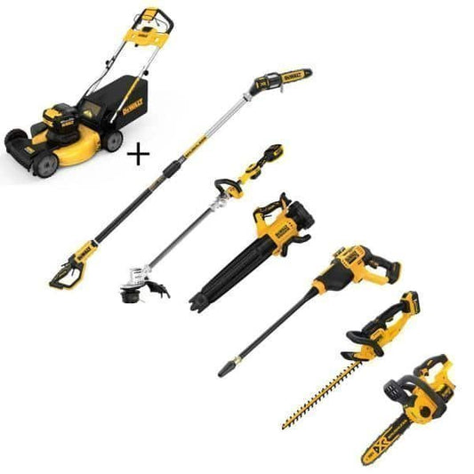21.5-Inch 20V Self-Propelled Lawn Mower and Garden Tool Kit