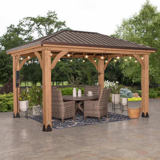 Backyard Discovery Cordova 14×10 Cedar Gazebo