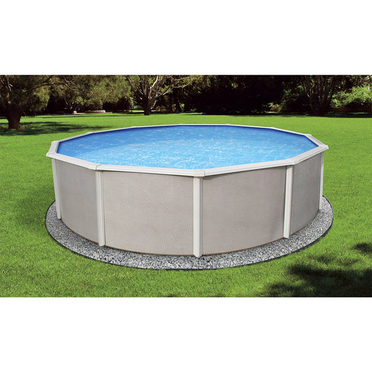 Blue wave 24′ x 52″ Round Belize Above Ground Swimming Pool