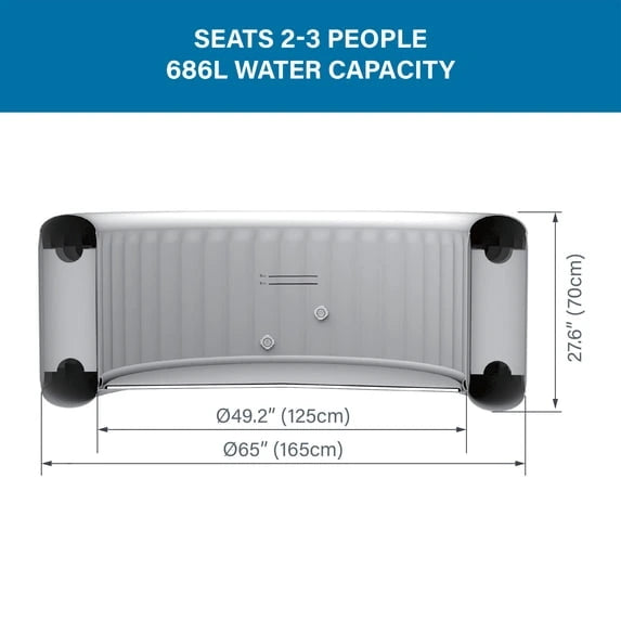 Avenli Oasis 2–3 Person Inflatable Hot Tub