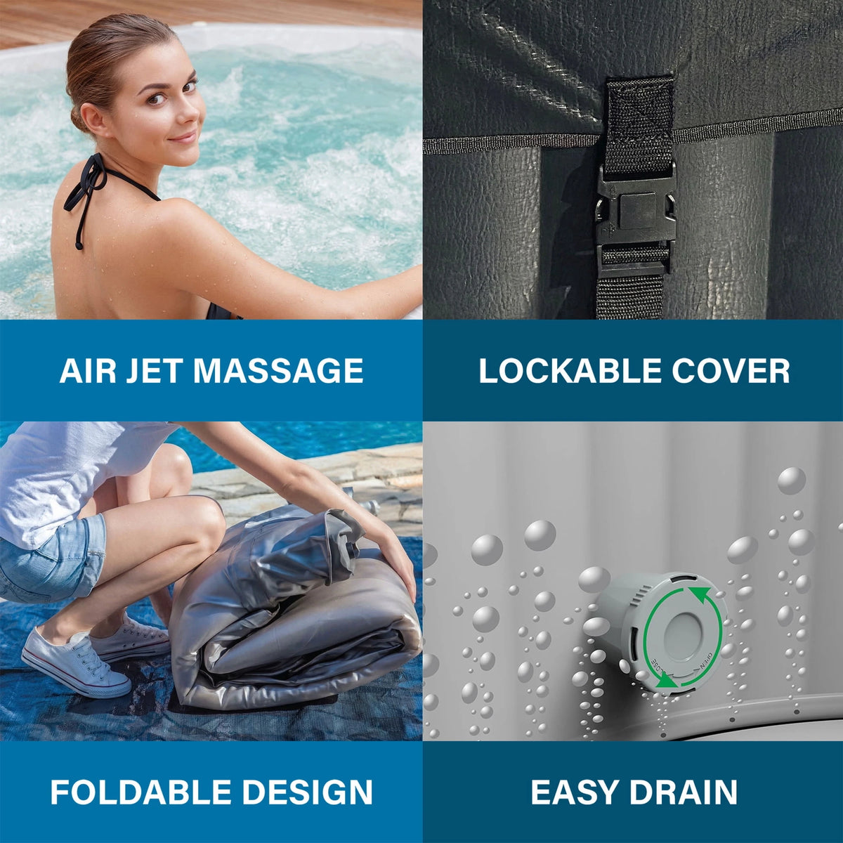 Avenli Oasis 2–3 Person Inflatable Hot Tub