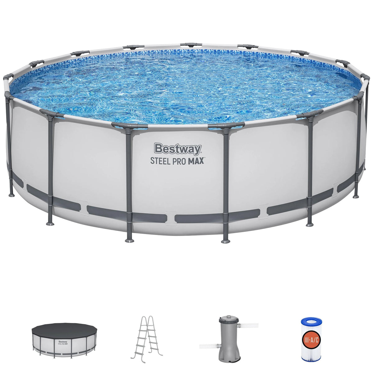 Bestway Steel Pro MAX 15-Foot Above-Ground Pool Set