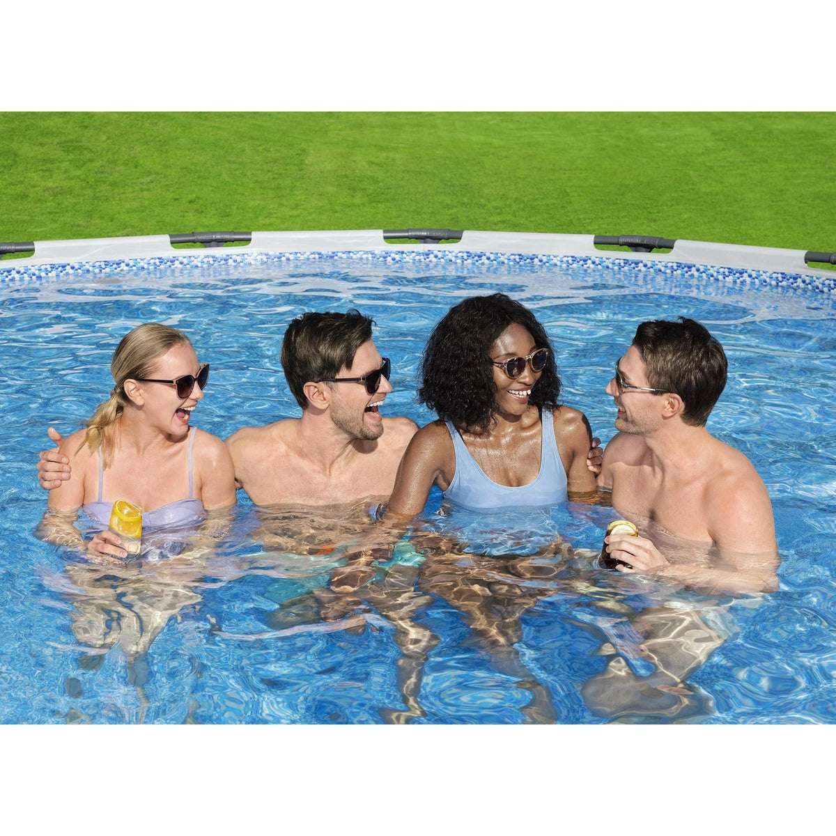Bestway Steel Pro MAX 15-Foot Above-Ground Pool Set