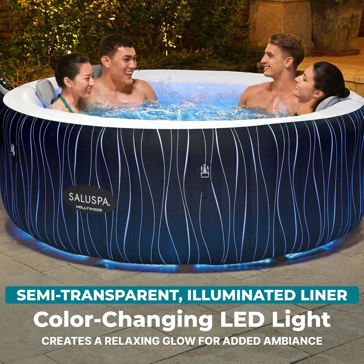 Bestway SaluSpa Hollywood Luxe Inflatable Hot Tub