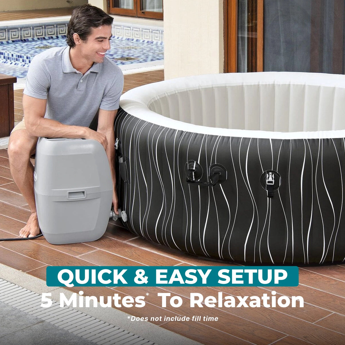 Bestway SaluSpa Hollywood Luxe Inflatable Hot Tub