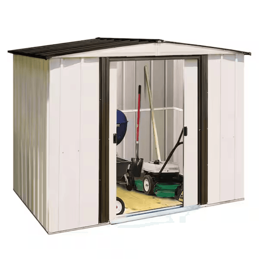 Newport 8 x 6-Foot Galvanized Metal Storage Shed