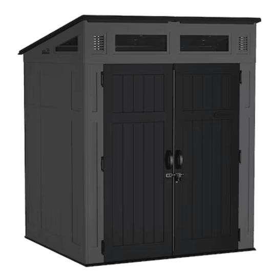 Suncast 6 x 4-Foot Modernist Lean-To Storage Shed
